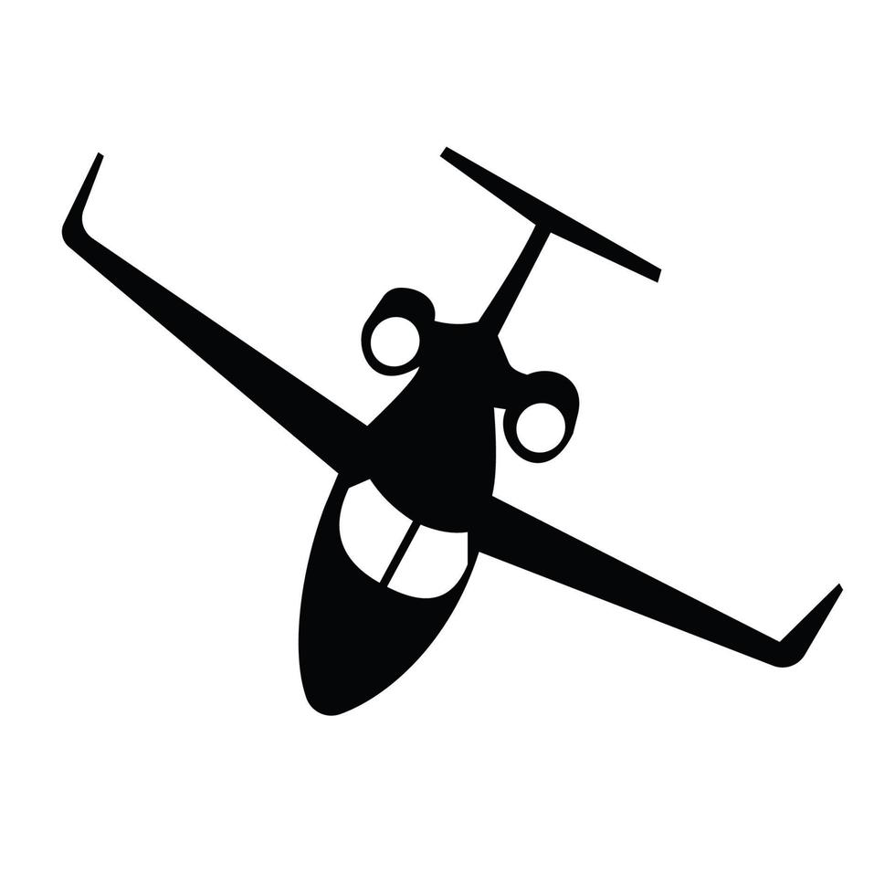 klein Privat Jet Transport Symbol vektor