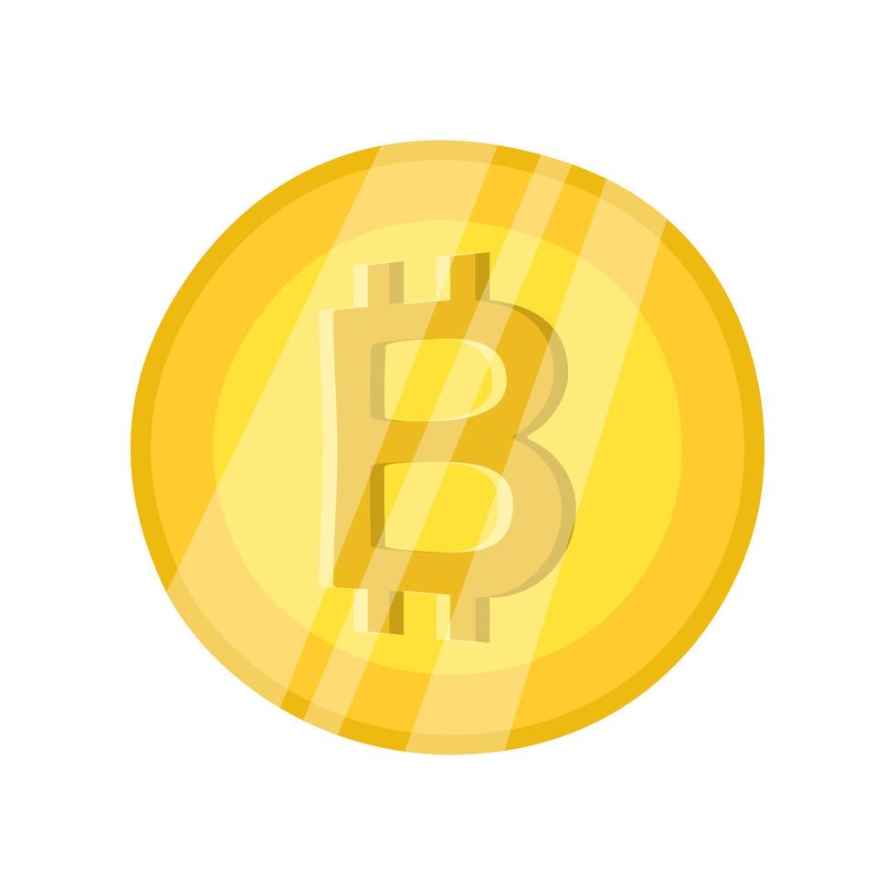 Bitcoin Symbol Zeichen Zahlung Symbol vektor