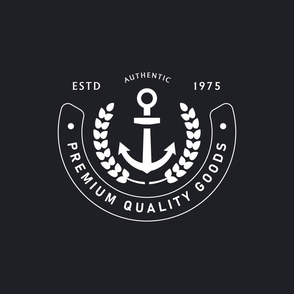 Jahrgang Logo Abzeichen Emblem Vektor entwerfen Vorlagen