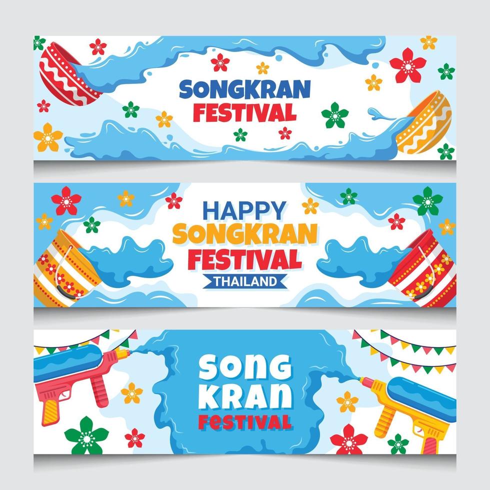 Songkran festival banner vektor