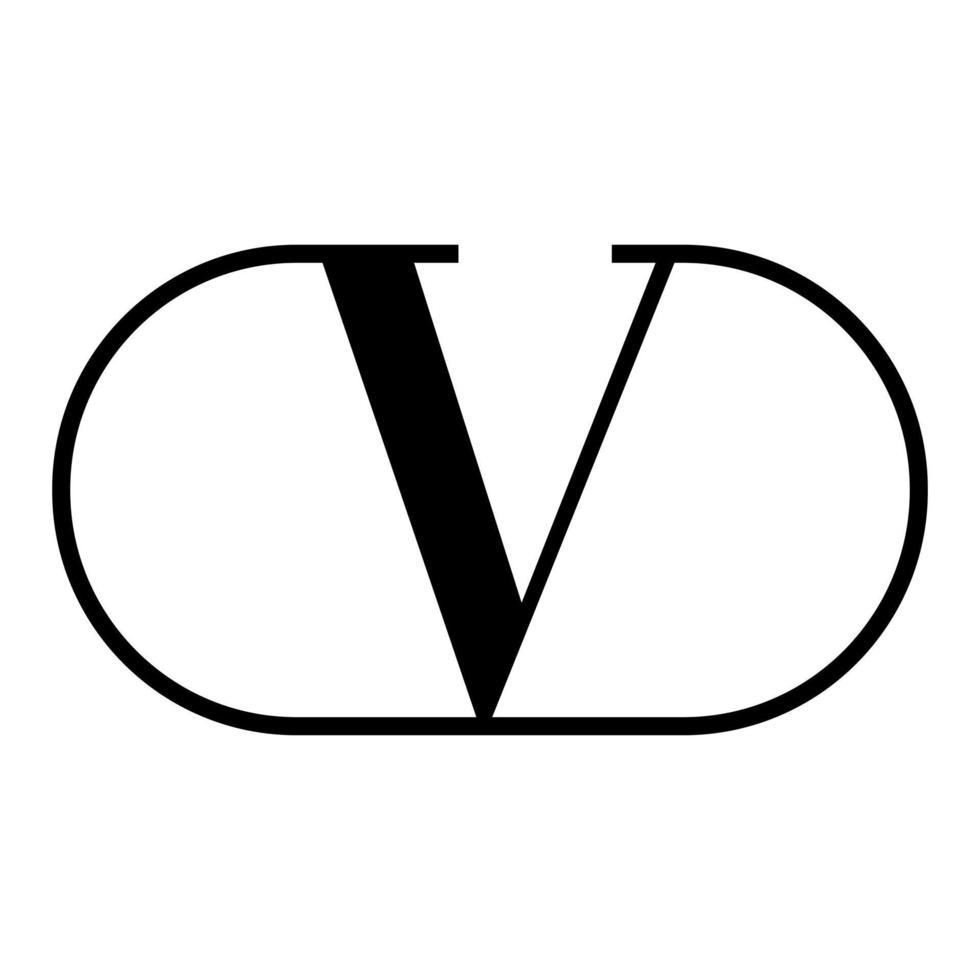 Valentino Logo. redaktionell Vektor Illustration