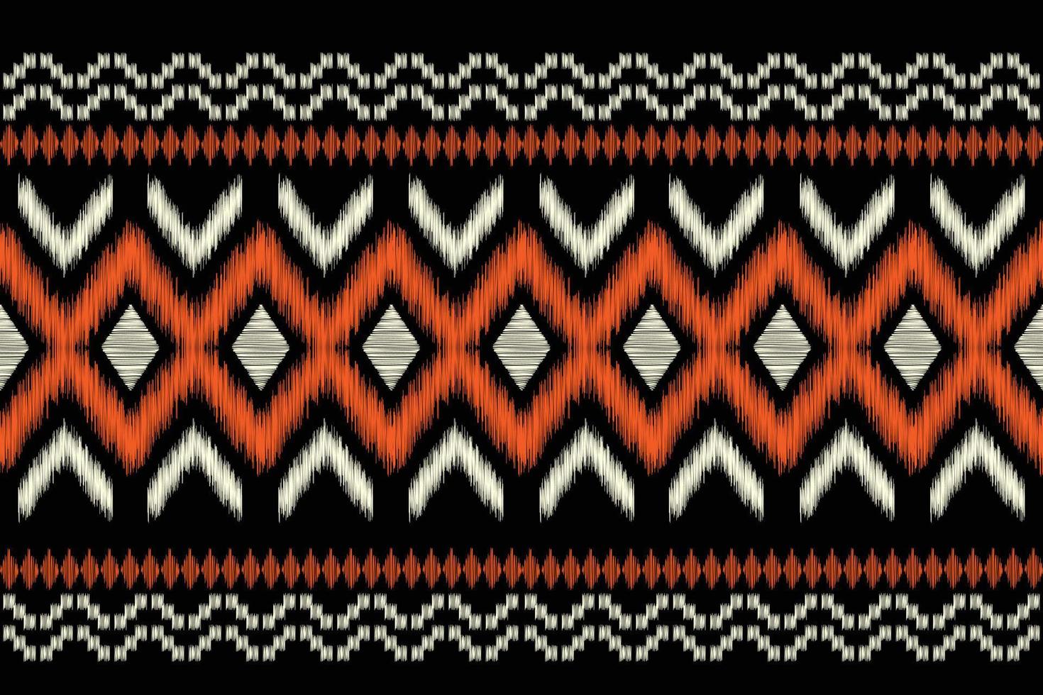 etnisk ikat tyg mönster geometrisk stil.afrikansk ikat broderi etnisk orientalisk mönster Marin blå bakgrund. abstrakt, vektor, illustration.för textur, kläder, inslagning, dekoration, matta. vektor