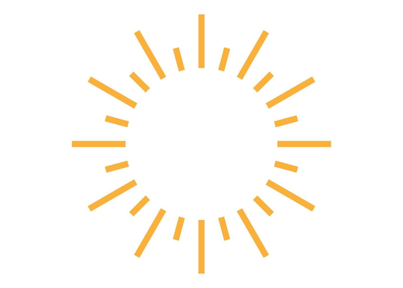 Sol stråle ikon logotyp design mall isolerat illustration vektor