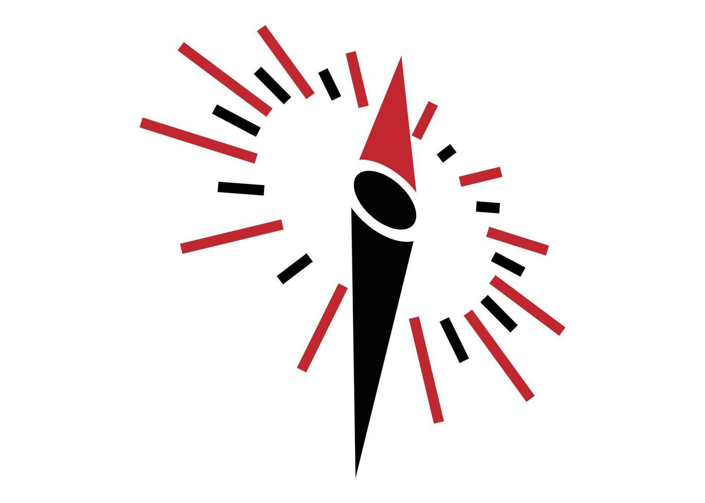 Kompass Symbol Logo Design Vorlage isoliert Illustration vektor