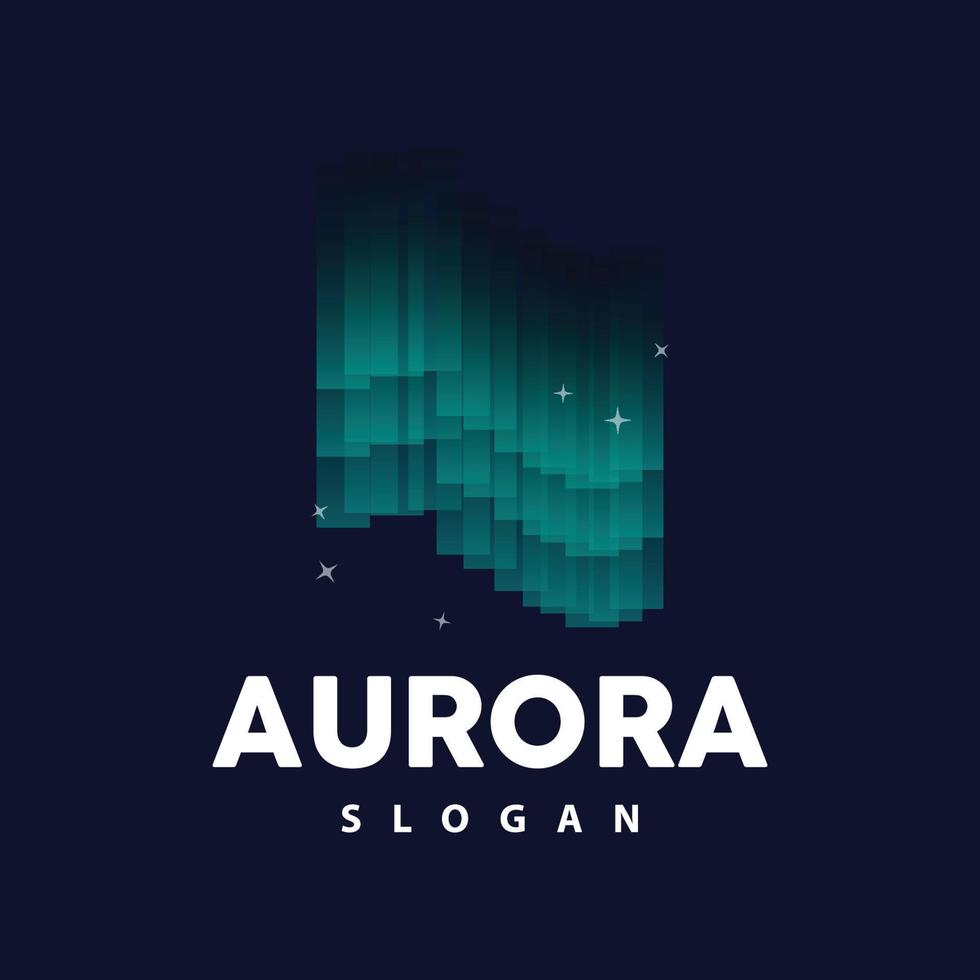 Aurora Logo, Licht Welle Vektor, Natur Landschaft Design, Produkt Marke Vorlage Illustration Symbol vektor