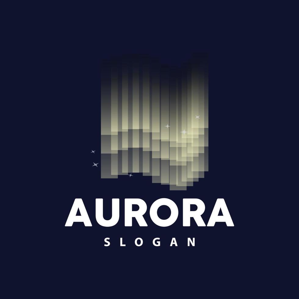 Aurora Logo, Licht Welle Vektor, Natur Landschaft Design, Produkt Marke Vorlage Illustration Symbol vektor