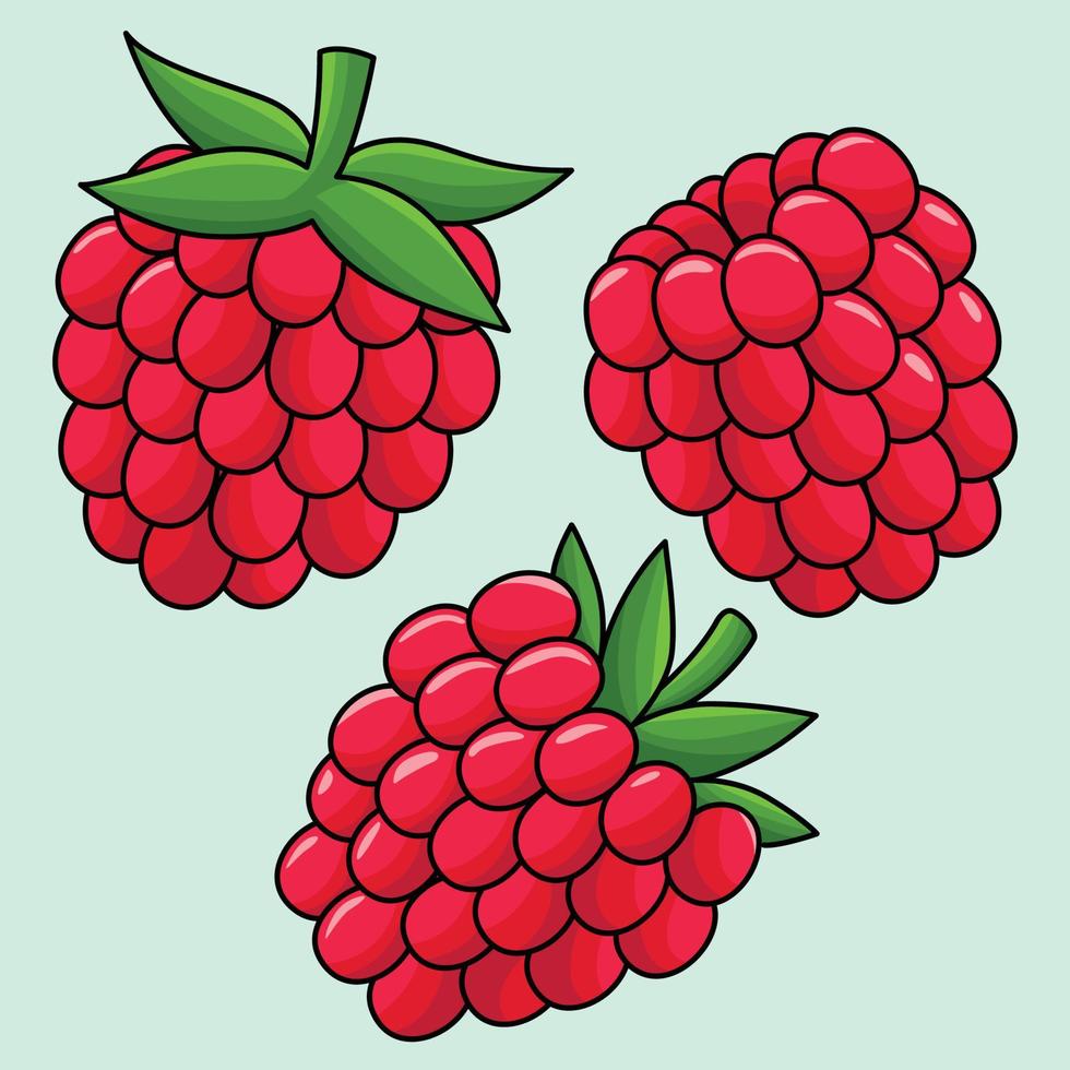 hallon frukt färgad tecknad serie illustration vektor