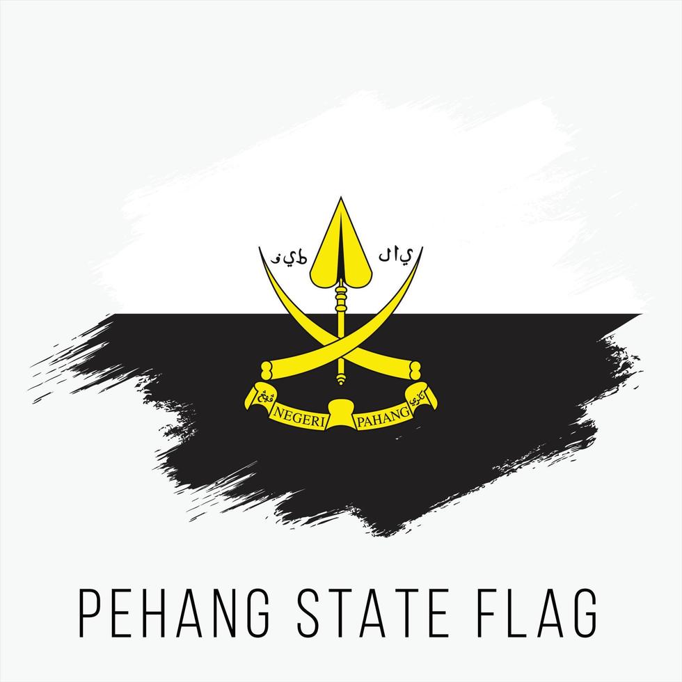 Malaysia Zustand pehang Vektor Flagge Design Vorlage