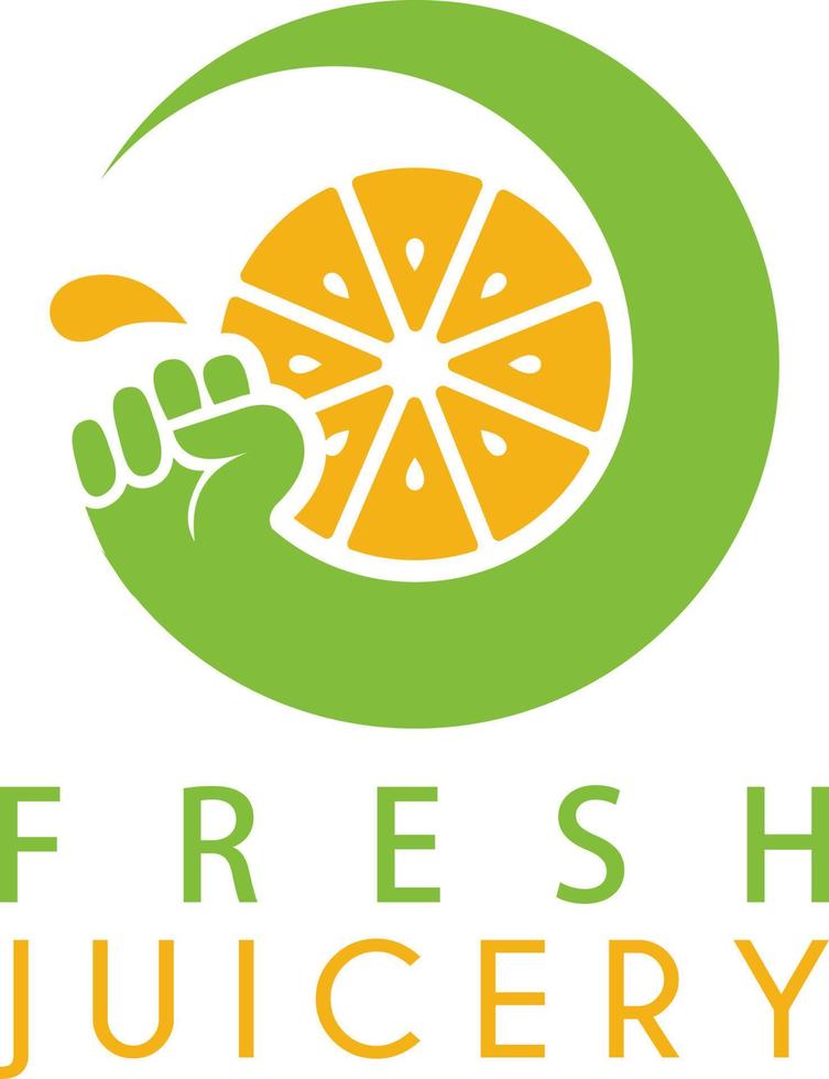 frisch Saft Logo Design Vektor