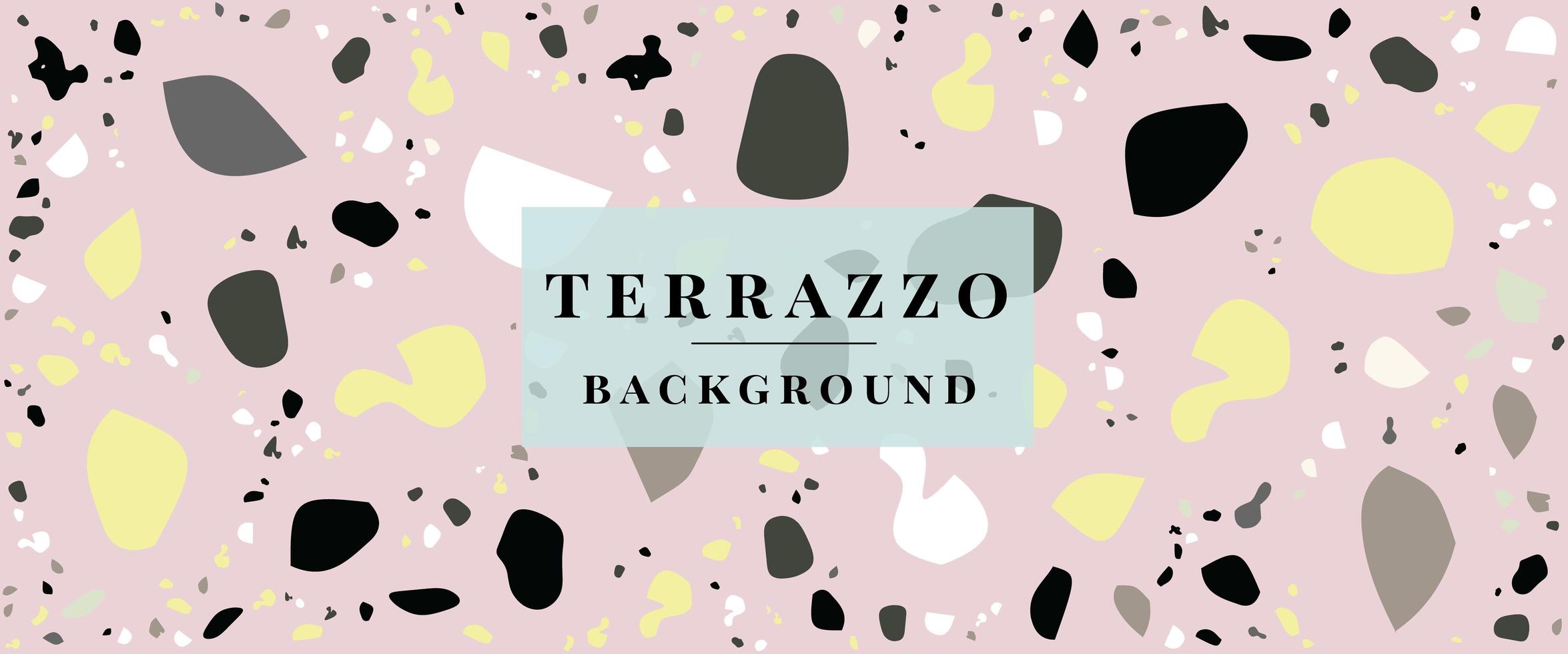 terrazzo bakgrund- terrazzo golvplattor mönster abstrakt bakgrund fri vektor