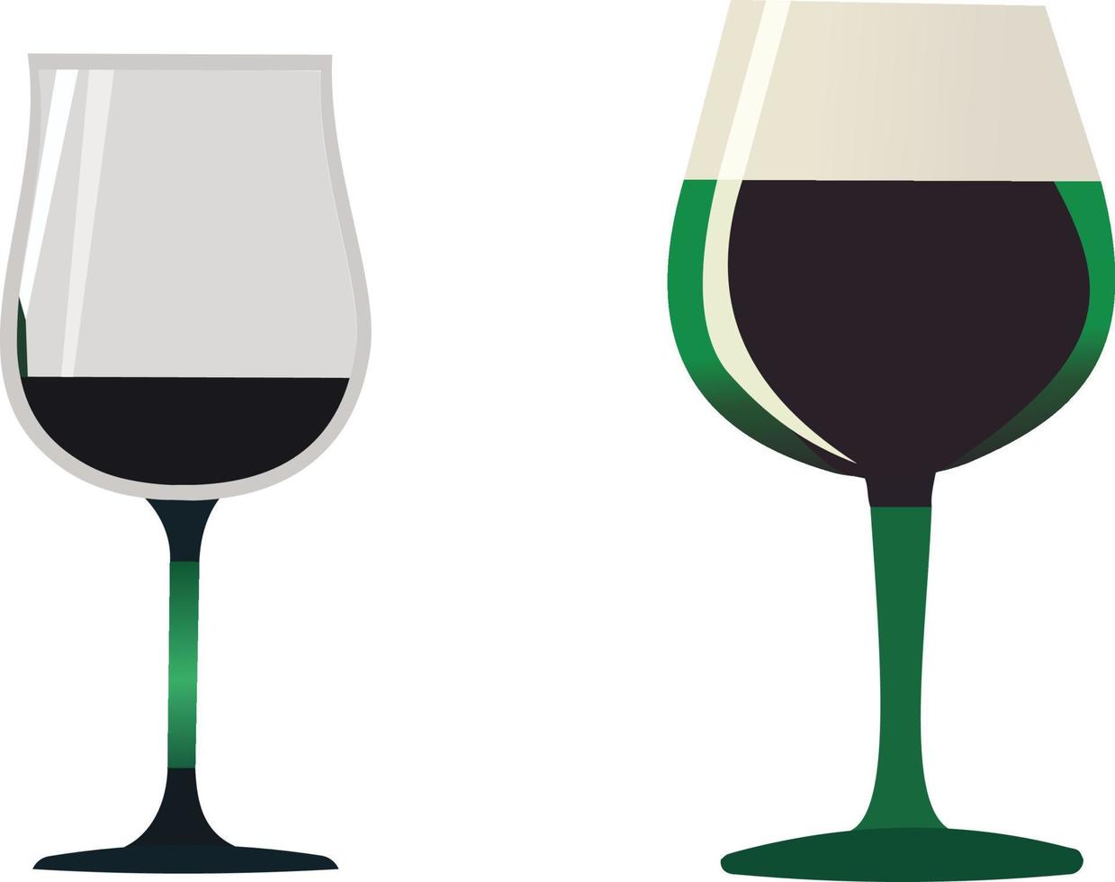 Wein Glas Symbol Symbol Karikatur Vektor