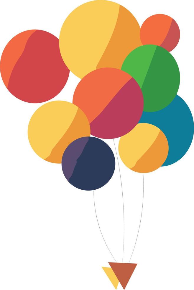 bunt Luftballons Vektor Illustration