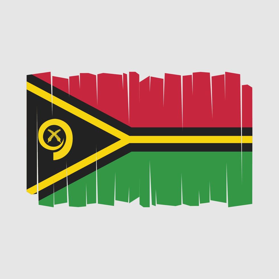 Vanuatu-Flaggenvektor vektor