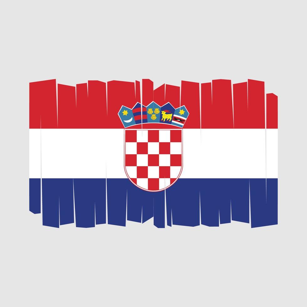 kroatien flagge vektor