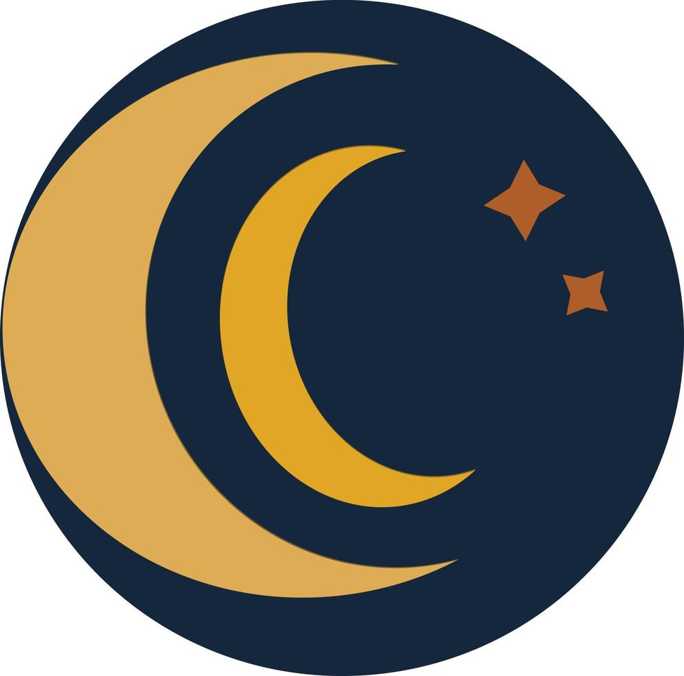 Mond und Star Vektor kostenlos Symbole