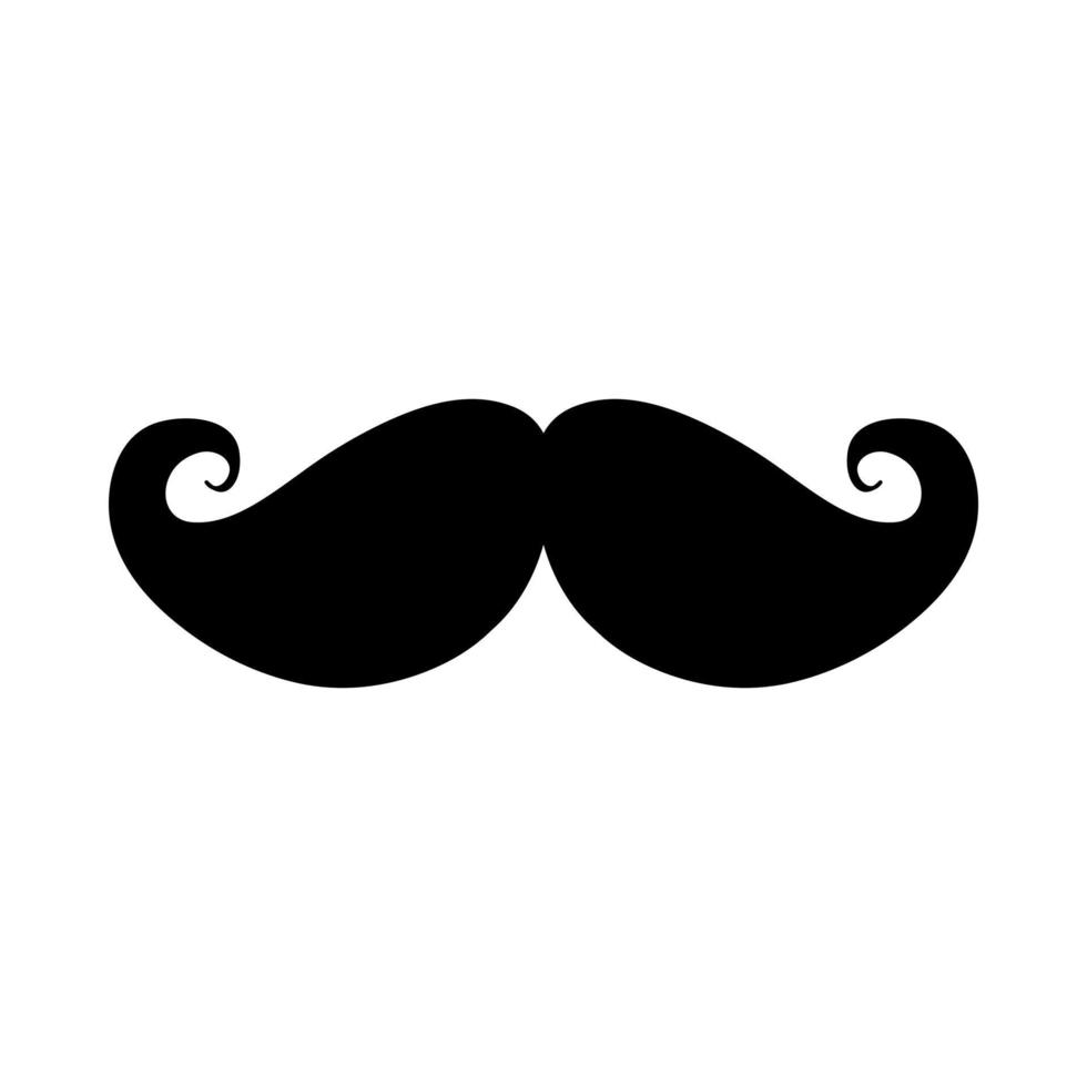 mustasch vektor ikon. frisör illustration tecken. frisyr symbol eller logotyp.