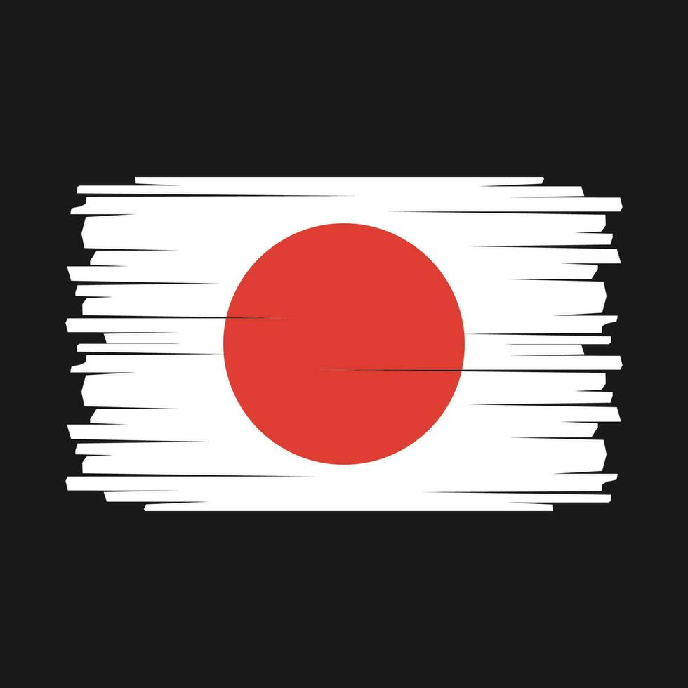 japan flagga vektor