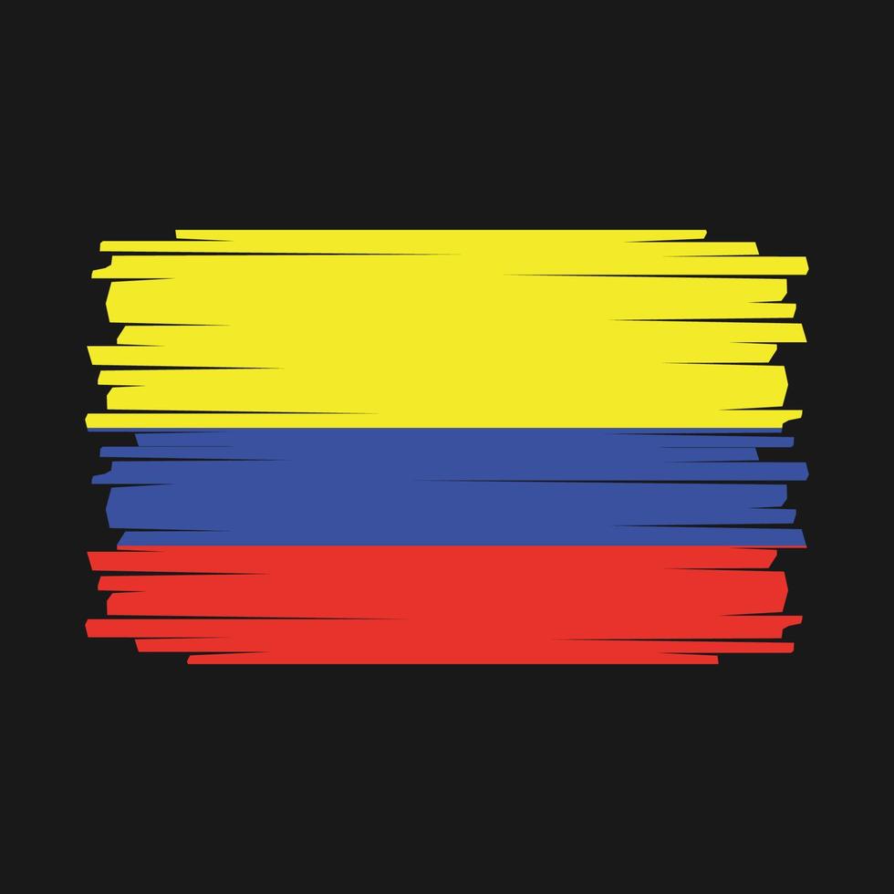 colombia flagga vektor