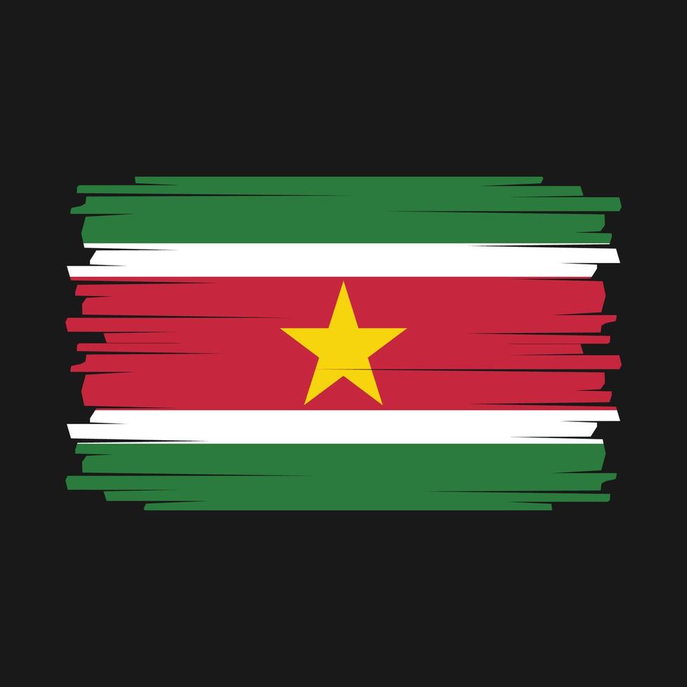 surinam flagga vektor