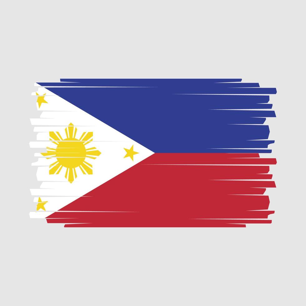 philippinen flagge vektor