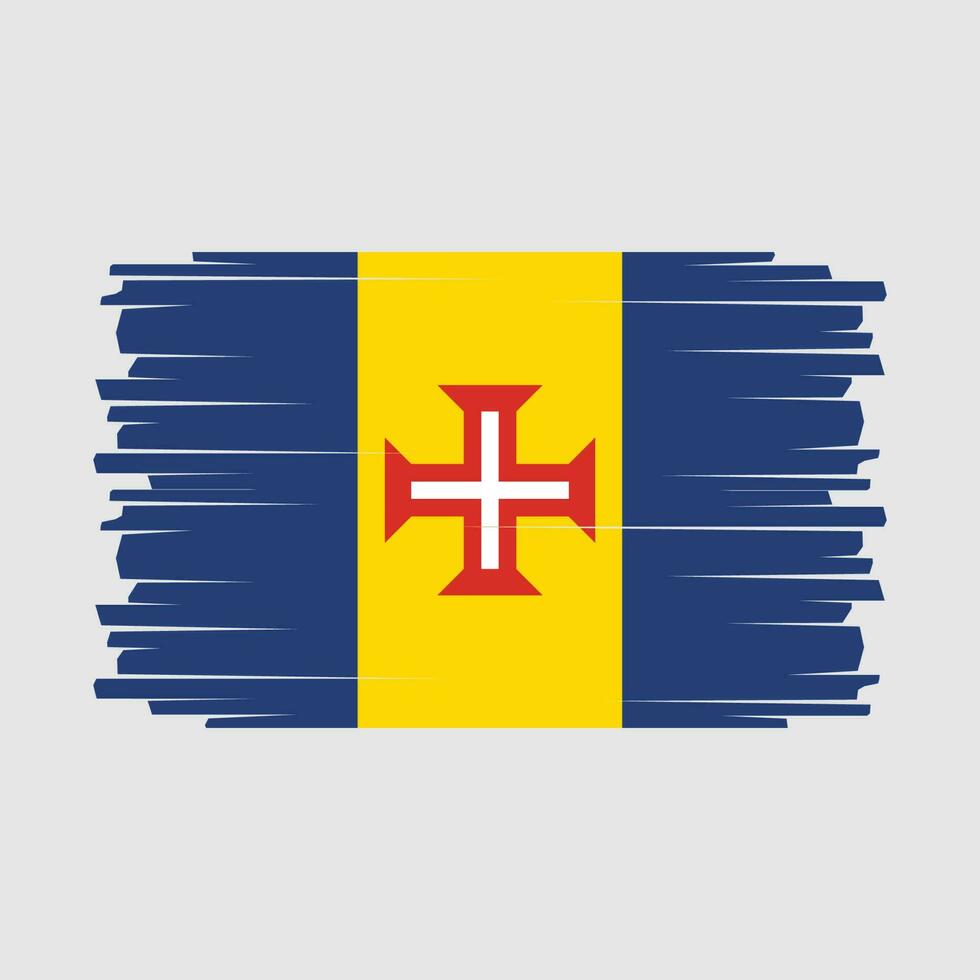 Madeira Flagge Vektor