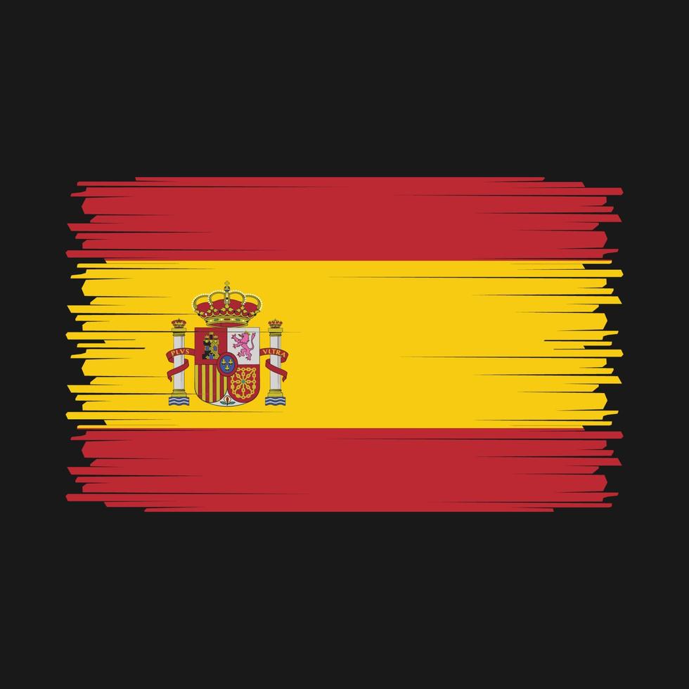 Spanien flagga vektor