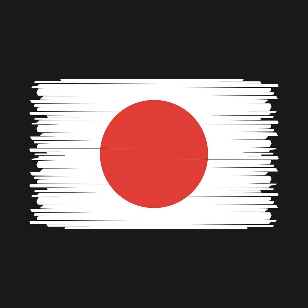 japan flagga vektor