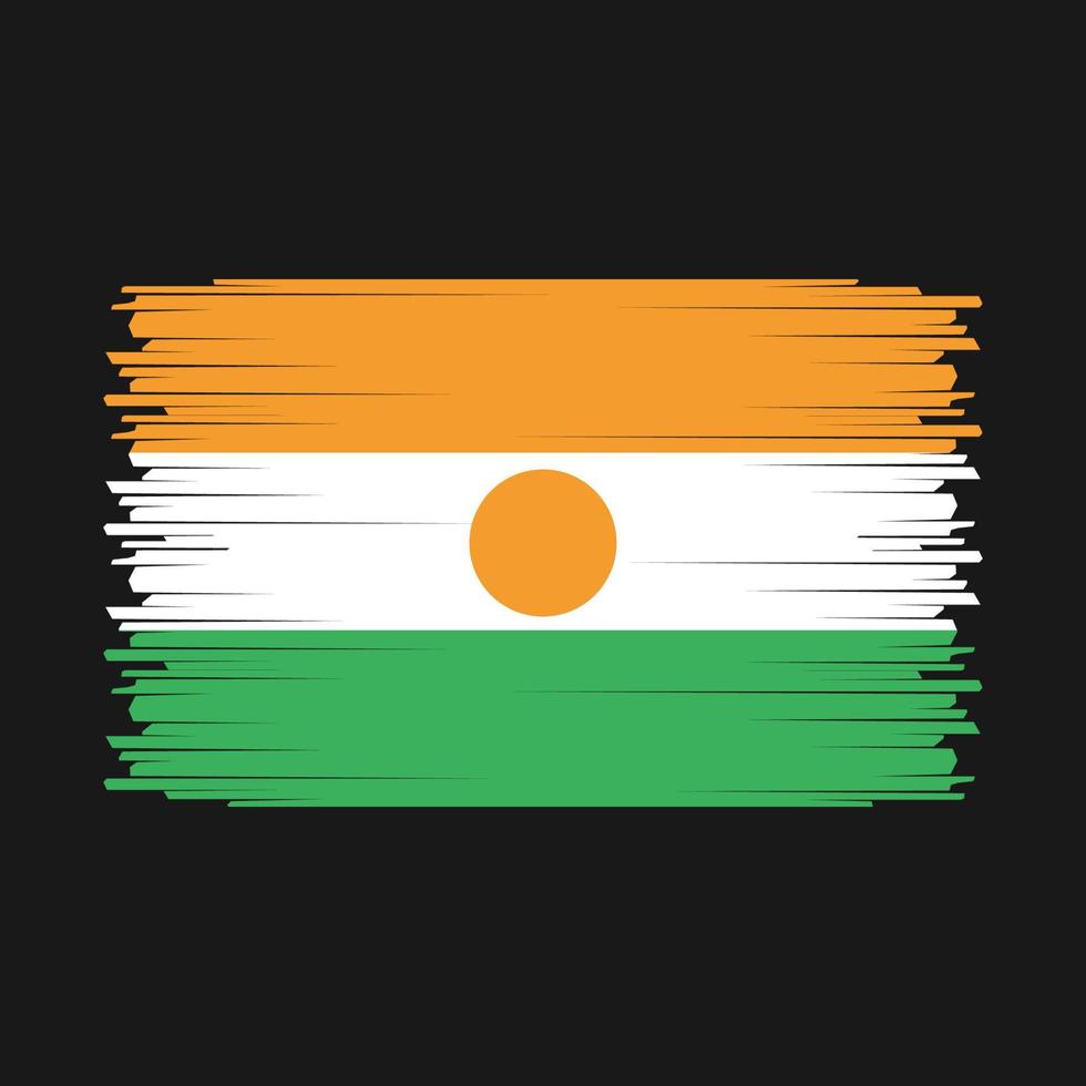 niger flagga vektor