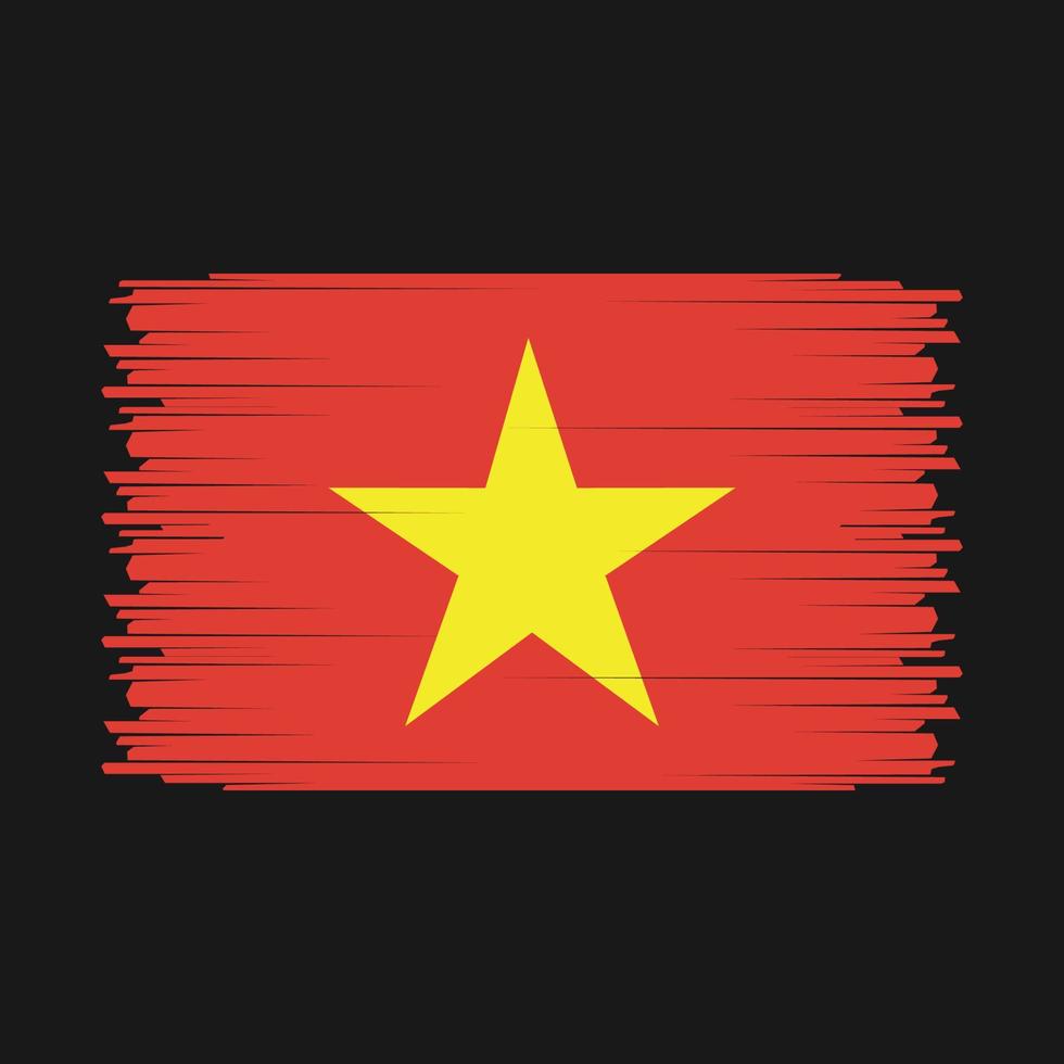 vietnam flagga vektor