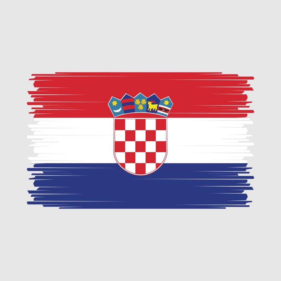 kroatien flagge vektor