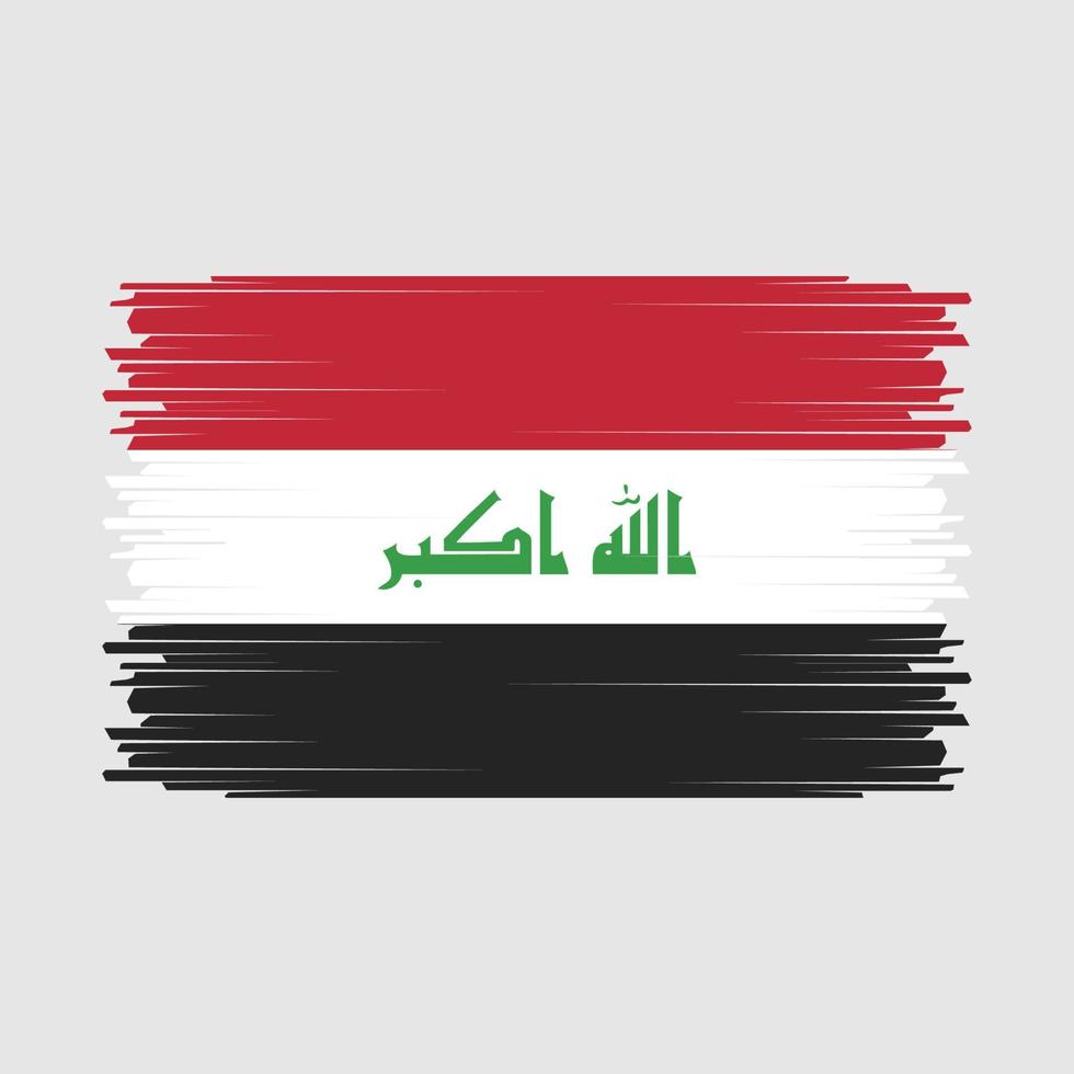 Irak flagga vektor