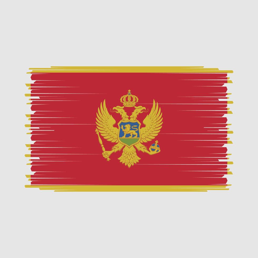 montenegro flagga vektor