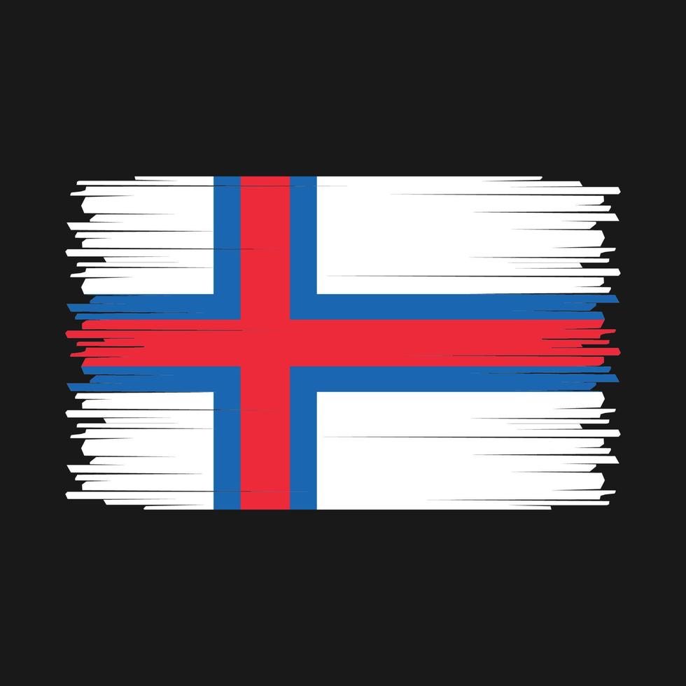 Färöarna flagga vektor