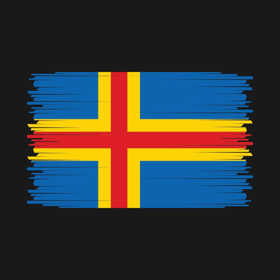 åland öarna flagga vektor