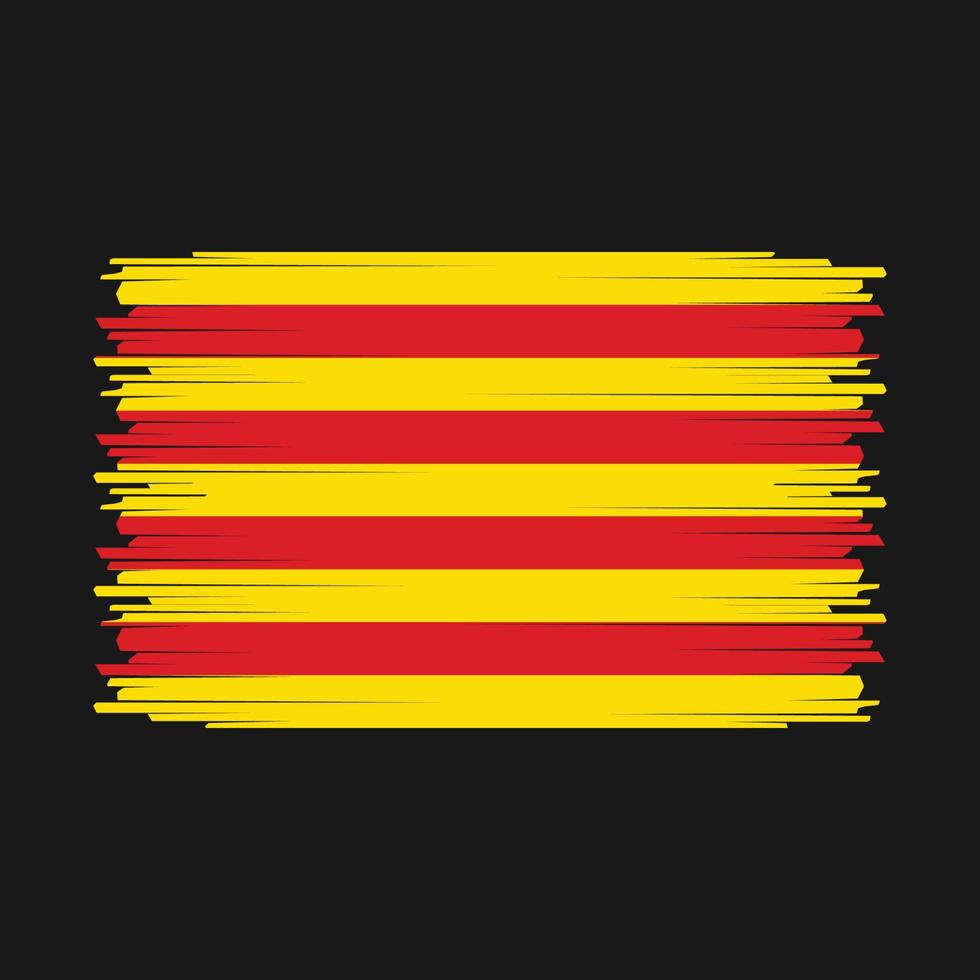 Kataloniens flagga vektor