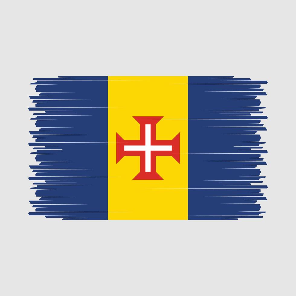 Madeira Flagge Vektor