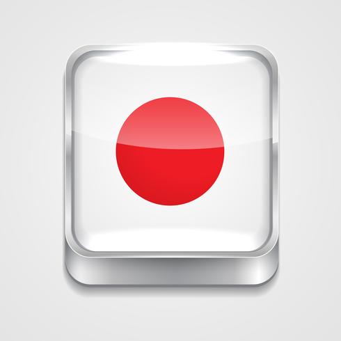 Flagge von Japan vektor