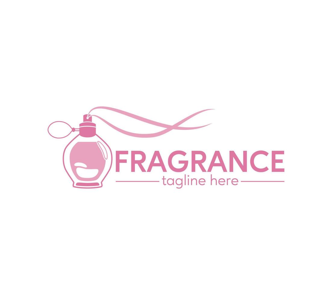 Duft Logo zum Parfüm, Weihrauch und duftend Unternehmen Logo, auf Weiß Hintergrund, Vektor Illustration.
