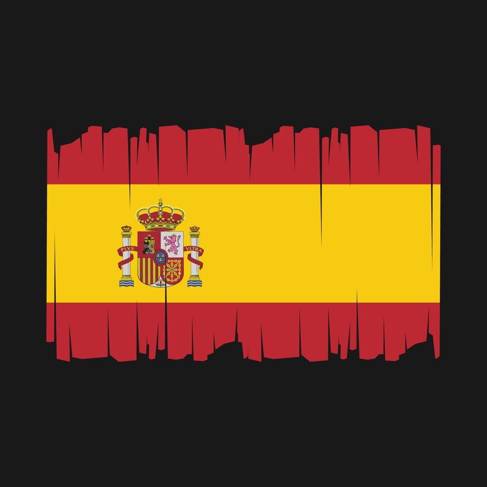 Vektor-Illustration der spanischen Flagge vektor