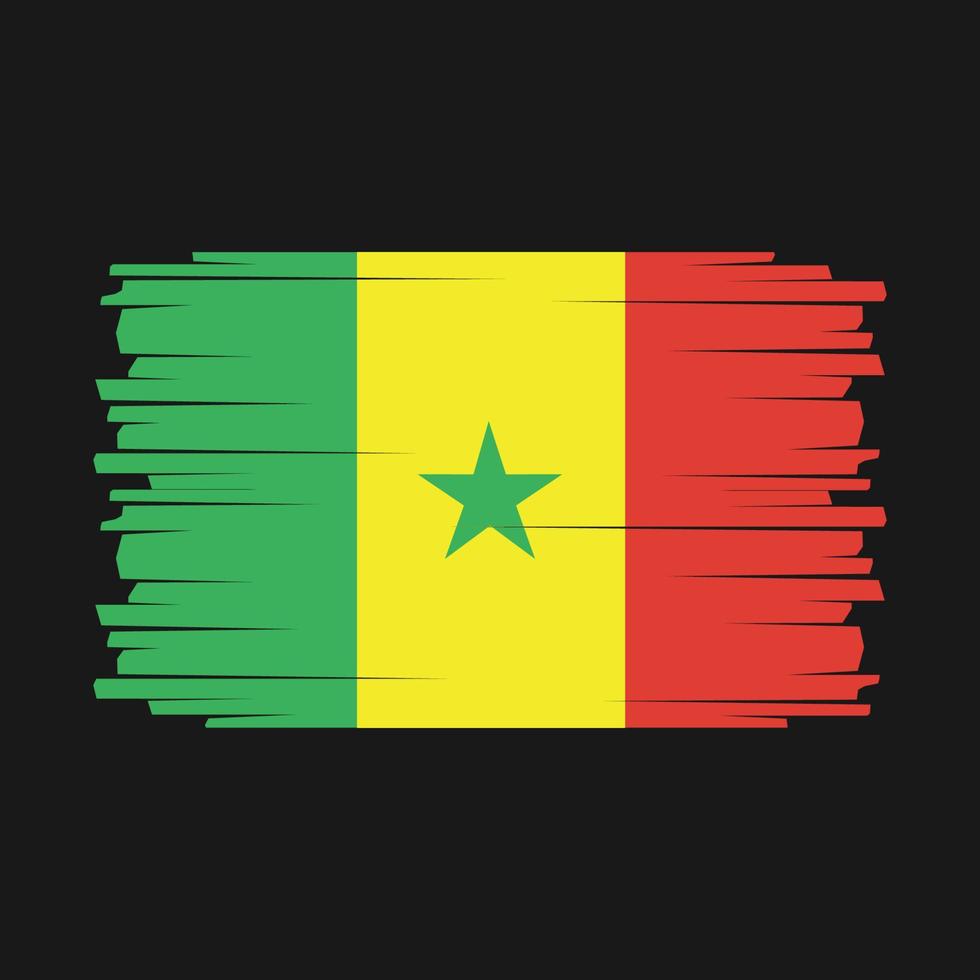 senegal flagge vektor