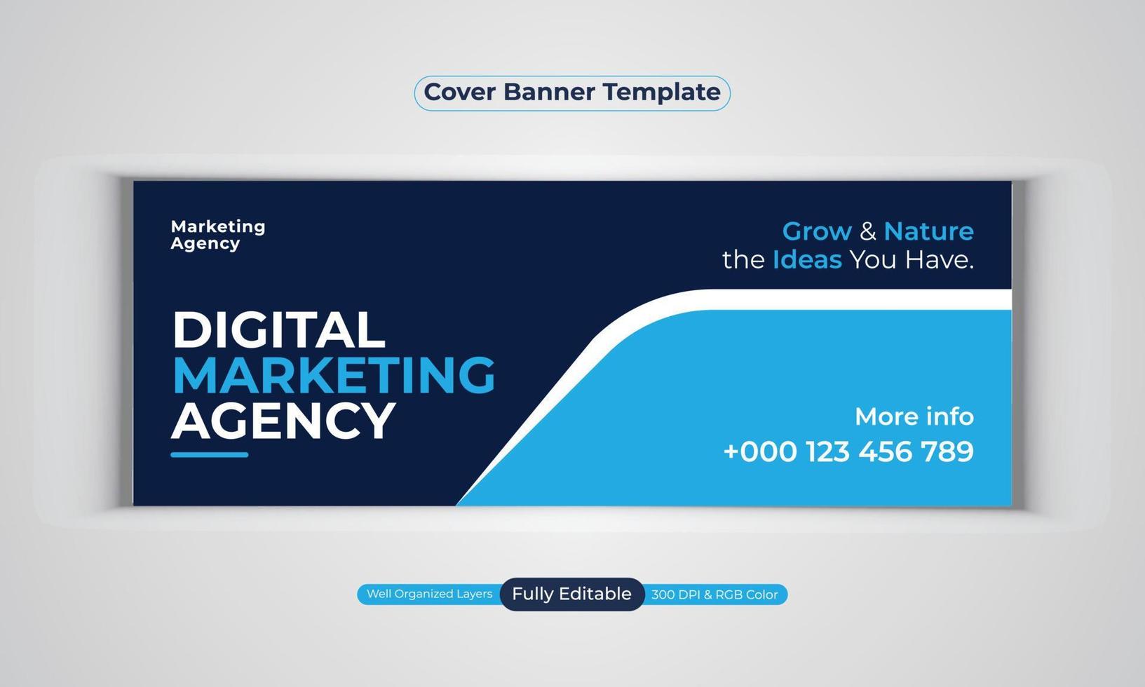 Digital Marketing Agentur Banner Design Vektor Vorlage