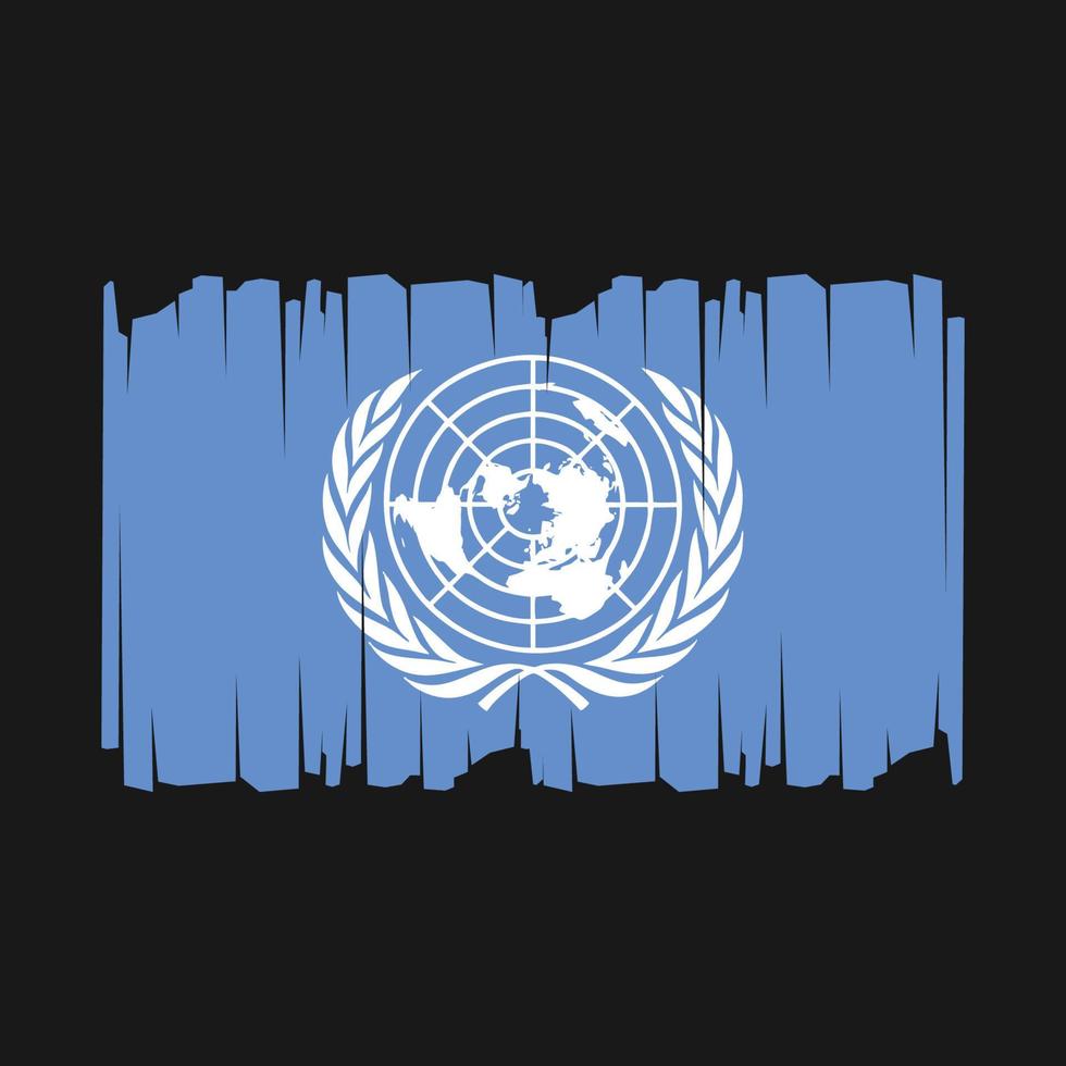 vereinigt Nationen Flagge Vektor Illustration
