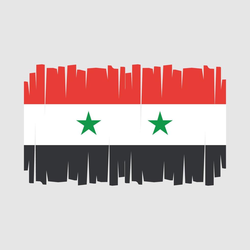 syrien flagga vektor