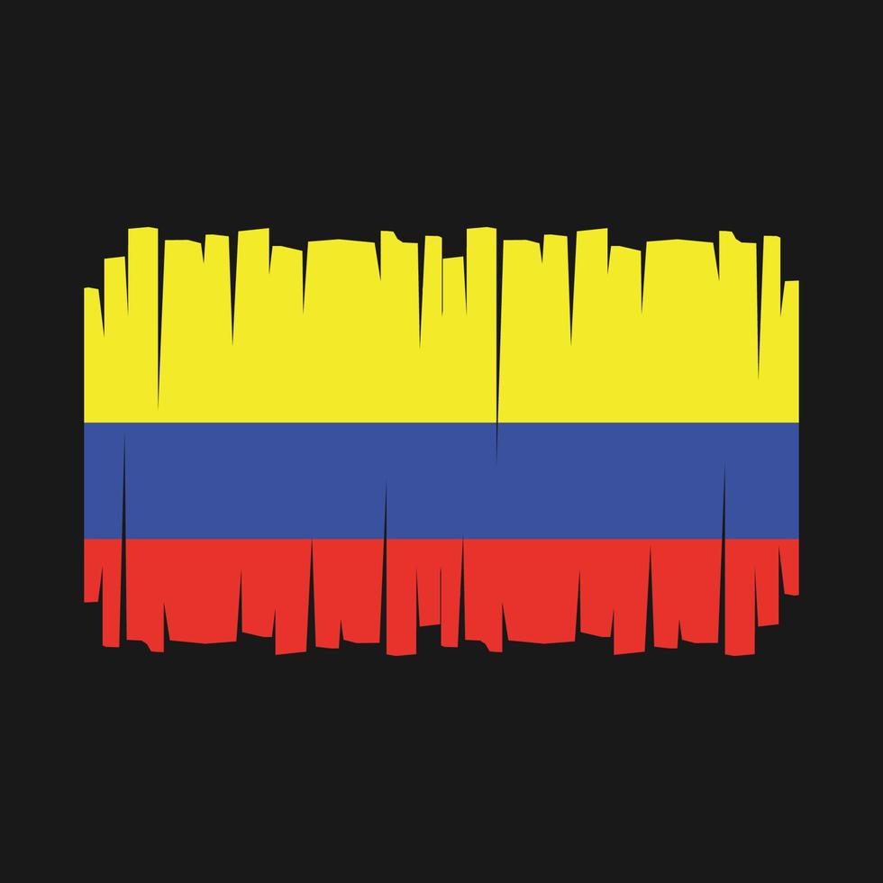 colombia flagga vektor