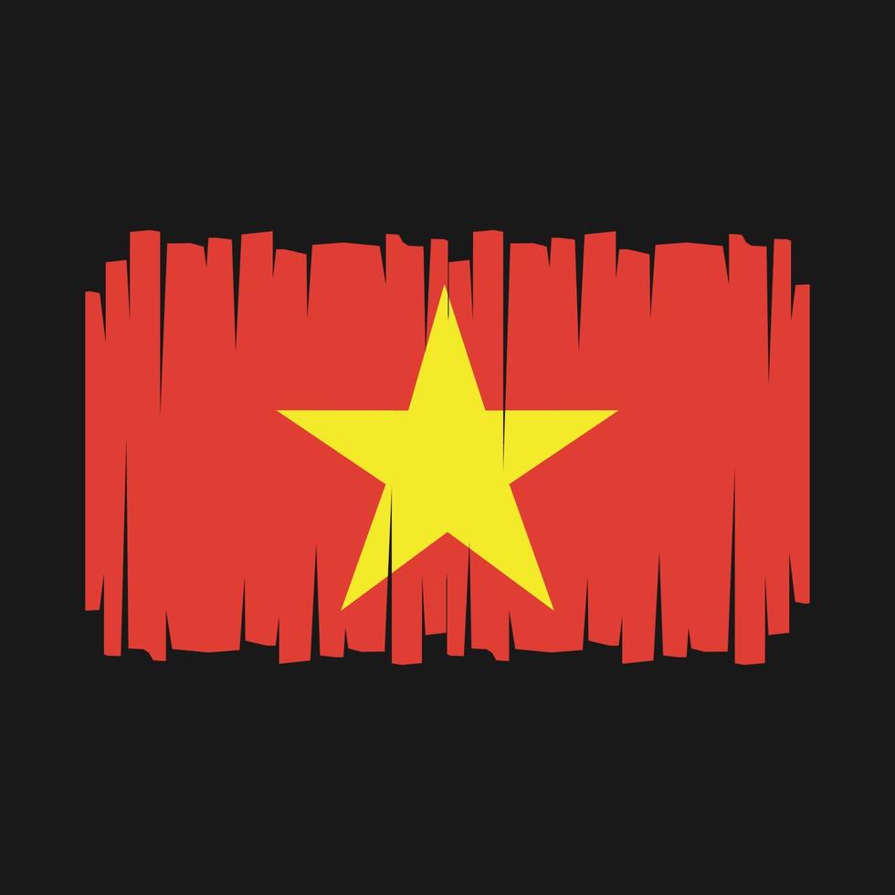 vietnam flagga vektor