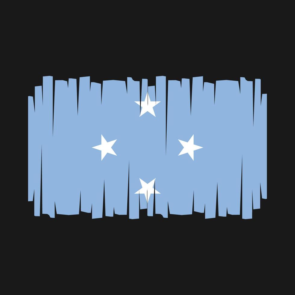 mikronesien flagga vektor