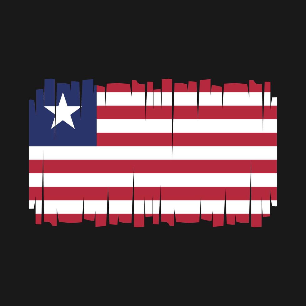 liberia flagga vektor