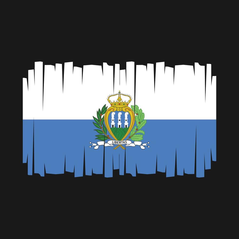 san marino flagge vektor