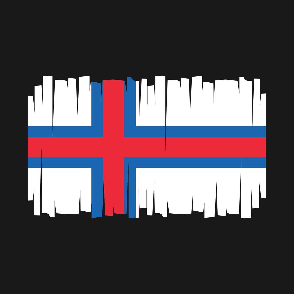 Flaggenvektor der Färöer vektor