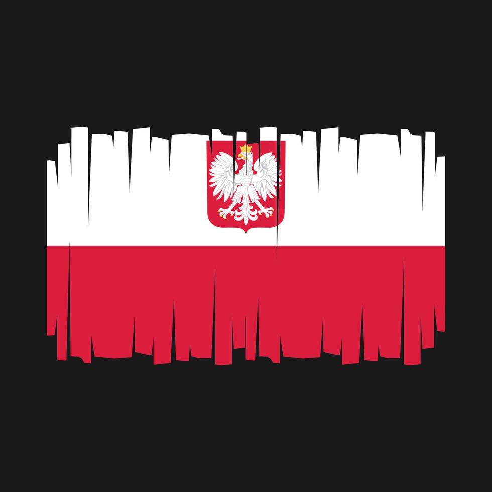 polen flagge vektor